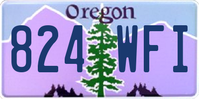 OR license plate 824WFI