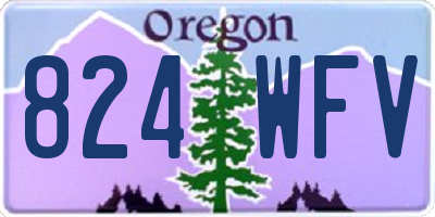 OR license plate 824WFV