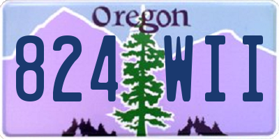 OR license plate 824WII