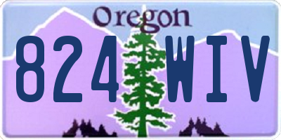 OR license plate 824WIV