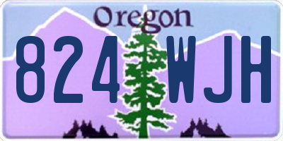OR license plate 824WJH