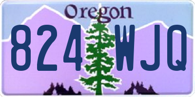 OR license plate 824WJQ