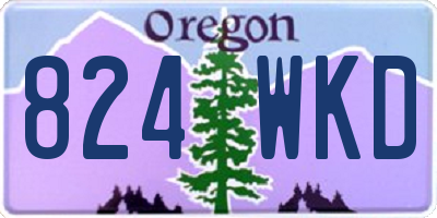 OR license plate 824WKD