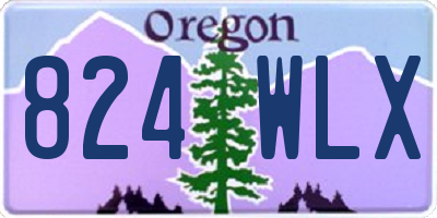 OR license plate 824WLX