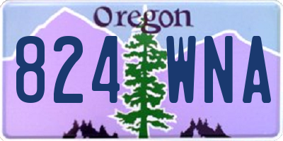 OR license plate 824WNA