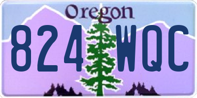 OR license plate 824WQC