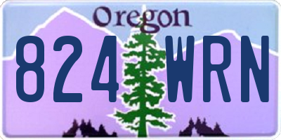 OR license plate 824WRN