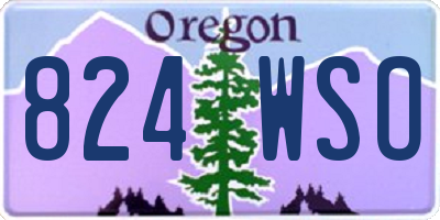 OR license plate 824WSO