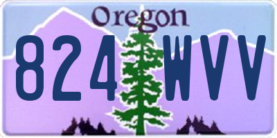 OR license plate 824WVV