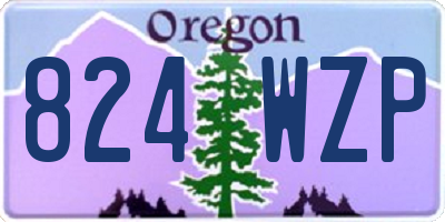OR license plate 824WZP