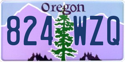 OR license plate 824WZQ