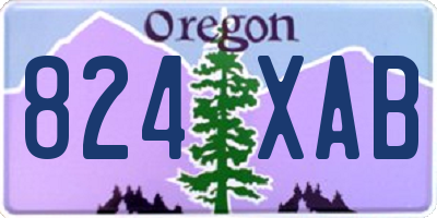 OR license plate 824XAB