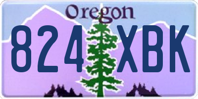 OR license plate 824XBK