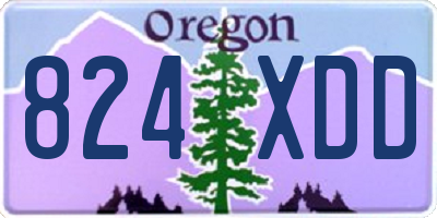OR license plate 824XDD