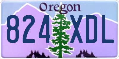 OR license plate 824XDL
