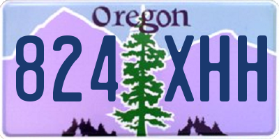 OR license plate 824XHH