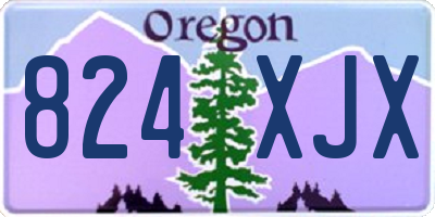 OR license plate 824XJX