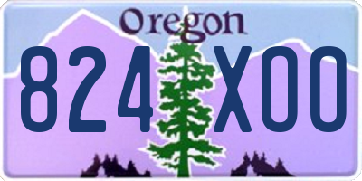 OR license plate 824XOO