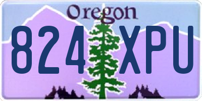 OR license plate 824XPU