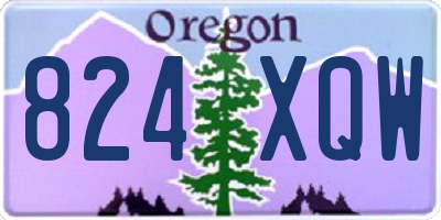 OR license plate 824XQW