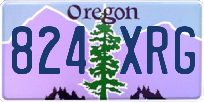 OR license plate 824XRG
