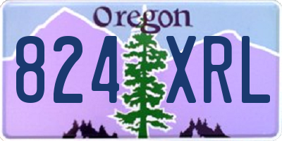 OR license plate 824XRL