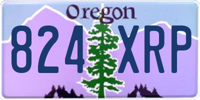 OR license plate 824XRP