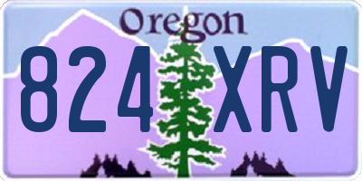 OR license plate 824XRV