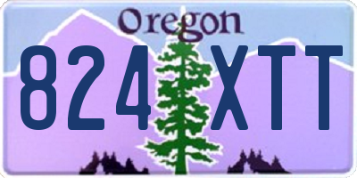 OR license plate 824XTT