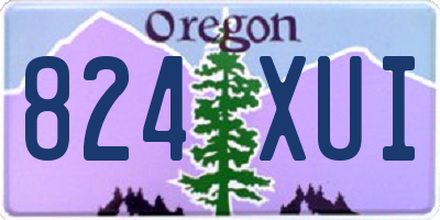 OR license plate 824XUI