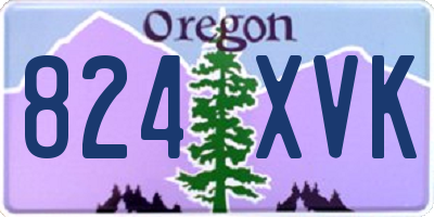 OR license plate 824XVK