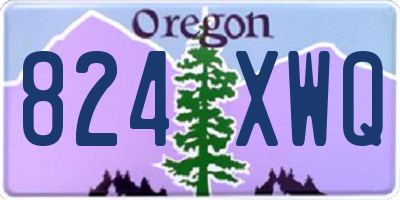 OR license plate 824XWQ