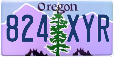 OR license plate 824XYR