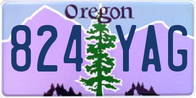 OR license plate 824YAG