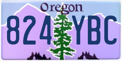 OR license plate 824YBC