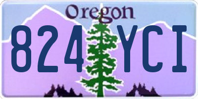 OR license plate 824YCI
