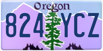 OR license plate 824YCZ