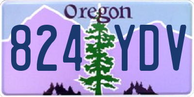 OR license plate 824YDV