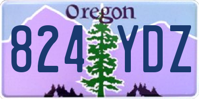 OR license plate 824YDZ
