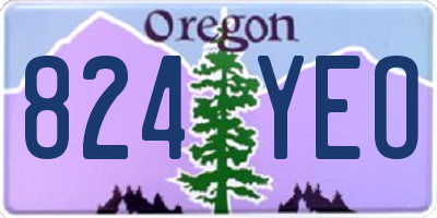 OR license plate 824YEO