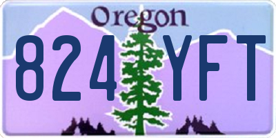OR license plate 824YFT