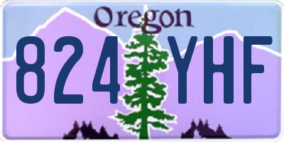 OR license plate 824YHF