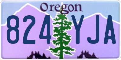OR license plate 824YJA