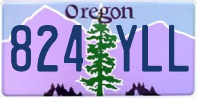 OR license plate 824YLL