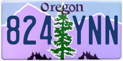 OR license plate 824YNN