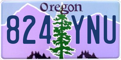 OR license plate 824YNU