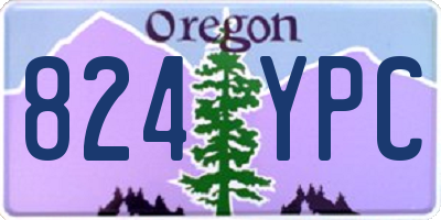OR license plate 824YPC