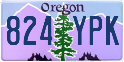 OR license plate 824YPK