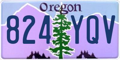 OR license plate 824YQV