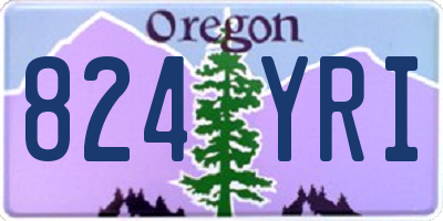 OR license plate 824YRI